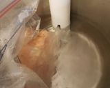 A picture of step 3 of Sous vide salmon in a butter, ginger and lemon sauce.