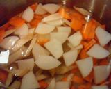 A picture of step 3 of Our Simple Kenchinjiru (Japanese Vegetable Soup).