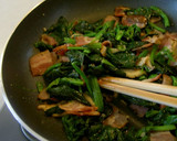 A picture of step 3 of Bacon and Spinach Quiche.