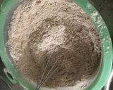 A picture of step 1 of Fluffy Macrobiotic Cocoa Cake (with easy measurements).