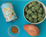 Foto del paso 1 de la receta: Curry de boniato con espinacas