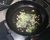 A picture of step 2 of Chilli Garlic Capcicum.