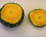 A picture of step 2 of For Halloween Easy Whole Kabocha Squash Custard Pudding.