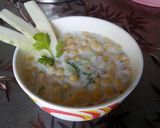 A picture of step 3 of Boondi raita.