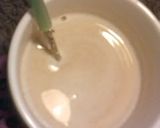 A picture of step 4 of Milky Kinako Coffee.