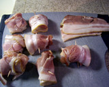 A picture of step 4 of OMG Chicken Bacon Roll Ups.