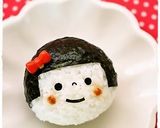 A picture of step 5 of Rice Ball Girl With Cropped Hair Charaben.