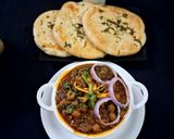 A picture of step 10 of Chole Kulche.