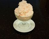 A picture of step 6 of Peppermint Whipped Cream Frosting and Filling.