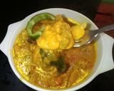 A picture of step 4 of Capsicum Chicken Curry.
