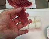 A picture of step 5 of Traditional Tuna Nigiri Sushi.