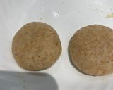 A picture of step 2 of Roti/chapati.