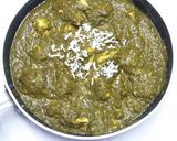 A picture of step 7 of Palak Paneer.