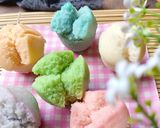 Foto langkah ke 6 dari resep Kue Mangkok Merekah Warna Warni.