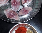 A picture of step 1 of Kerala Style Fish Fry Meen Varuthathu.