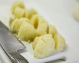 A picture of step 1 of Potato Soy Sauce Butter & Egg Mayo Pizza.