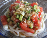 A picture of step 6 of Chinese Style Udon Noodles with Chilled Tomatoes.