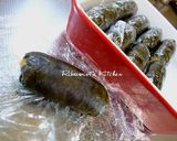 A picture of step 4 of Sweet and Spicy Tsukune Kombu Maki Rolls.