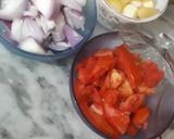 A picture of step 1 of Kaly chany ka salan with boil Rice.