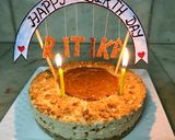 A picture of step 9 of Dulce de leche cheesecake.