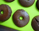 A picture of step 5 of Fluffy, Rich Baked Chocolate Donuts With Pancake Mix.