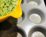 A picture of step 3 of Spinach Breakfast Muffins.