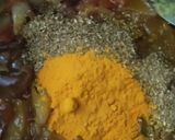 A picture of step 2 of Khoya mater paneer.