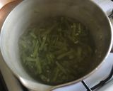 A picture of step 1 of Green Bean Tortilla.