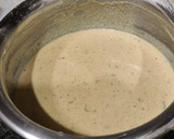 A picture of step 2 of Crispy palak pakora (crispy spinach fritters).