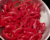 A picture of step 1 of Sweet Red Chili Pickle.