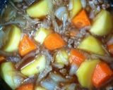 A picture of step 4 of Easy, Oil-Free Nikujaga with Ground Pork.