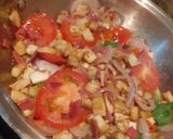 Foto del paso 2 de la receta: Linguine con vegetales salteados