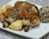صورة لخطوة 7 من وصفة دجاج محشي باللحمه والأرز