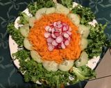 Une image de l'étape 2 de Frisée aux concombre carottes et radis sauce balsamique.