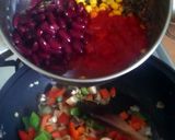 A picture of step 4 of Vickys No Meat Lentil Chilli, GF DF EF SF NF.