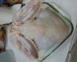 A picture of step 1 of Beer Can Turkey.