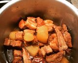 A picture of step 4 of Pork and Daikon (white radish) Nikomi (stew) - Japanese #pressurecook.