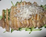 A picture of step 5 of Authentic Bang Bang Chicken in a Microwave.