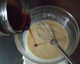 A picture of step 3 of Caramel Custard Cream.