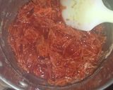 A picture of step 3 of Homemade red gel colour with beetroot.