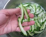A picture of step 2 of Korean-style Spicy Cucumber and Cellophane Noodle Salad.