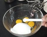 A picture of step 1 of New Year chocolate Cake 2023.