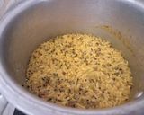 A picture of step 3 of Split Green Moong Dal Khichdi.