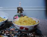 A picture of step 13 of Persian mung beans rice.