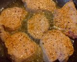 A picture of step 2 of Peppered pork in a buttery wine sauce.