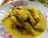 Gambar langkah 4 resipi Sotong masak lemak cili api.