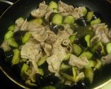 A picture of step 3 of Pork & Eggplant Stir-Fry with Ketchup Curry Sauce.