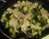A picture of step 3 of Pork & Eggplant Stir-Fry with Ketchup Curry Sauce.
