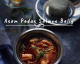 Gambar langkah 5 resipi Asam Pedas Salmon Belly.