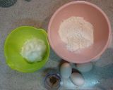 A picture of step 1 of Seriously Simple Just-Mix Chiffon Cake.